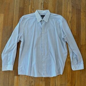 Club Room Men’s Slim Fit Striped Dress Shirt - XL 17-17 1/2